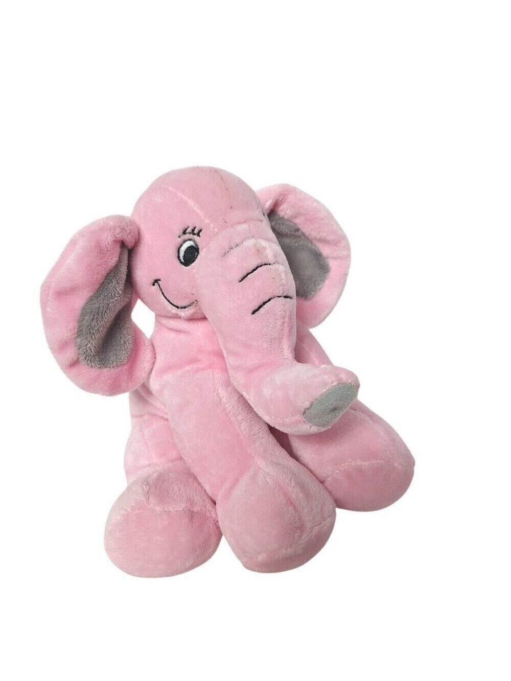 Teddy Mountain Elephant Plush Pink 8 Inch